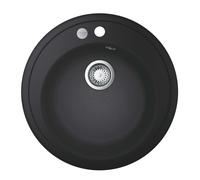 GROHE Évier encastrable composite 31656AP0 rond Ø510 mm Vasque 2000 Granit noir