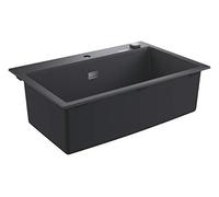 Grohe - Évier composite K700 avec garniture de vidage automatique, 78x51 cm, noir granite 31652AP0