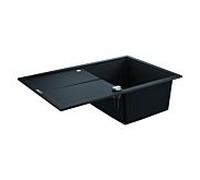 Grohe évier en composite 31639AP0 780x500mm, 1 bassin avec égouttoir, granit noir
