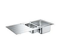 Grohe évier encastré 31572SD1 100x50 m, apparent ou affleurant, 2000 , 5 vasques, Inox