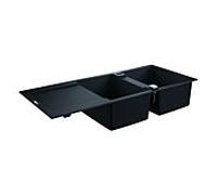 Grohe évier encastré composite 31647AP0 1160x500mm, 2 vasques avec égouttoir, granit noir