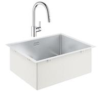 Grohe Évier cuisine K700 31726SD0 1 bassin 55x45 cm inox brossé