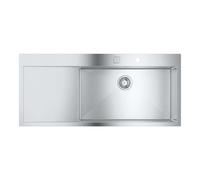 Grohe - Évier K1000 avec garniture de vidage automatique, 116x52 cm, inox brossé 31582SD1