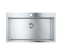Grohe - Évier K800 avec garniture de vidage automatique, 85x51 cm, inox brossé 31584SD1