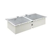 Grohe Éviers cuisine 31585SD1 102,4x51cm, superposé ou affleurant, 2 bassins, Inox