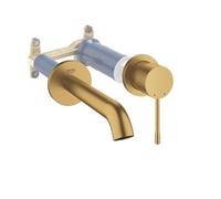 Grohe Façade Essence Mitigeur monocommande 2 trous lavabo Taille M Cool Sunrise brossé+corps encastré