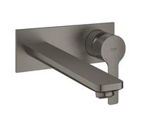 GROHE Facade Mitigeur mural Lineare monocommande 2 trous lavaboTaille L Hard Graphite Brossé