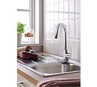 GROHE Mitigeur d'évier Feel 32671002 chromé pivotant 215 mm avec douchette extractible