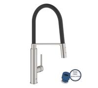 Grohe Feel - Mitigeur d'évier avec bec extractible, supersteel 31489DC0