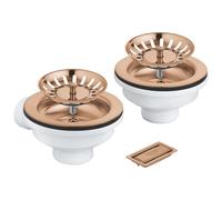 Grohe - Garniture de vidage pour évier, Warm Sunset brossé 40997DL0