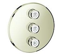 Grohe garnitures Grohtherm Smartcontrol 29122BE0 nickel poli, rond, vanne dissimulée à 3 voies