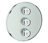 Grohe garnitures Grohtherm Smartcontrol 29122DC0 supersteel, rond, vanne dissimulée à 3 voies