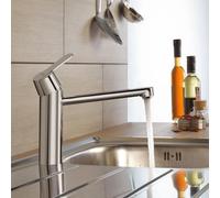 GROHE Mitigeur de cuisine sur pied Get 30196000 StarLight Chrome, pivotant