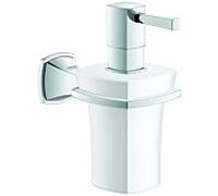 Grohe Grandera Seifenspender 40627000 chromé , verre de Céramique blanc