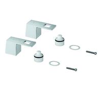 Grohe Griffpaar 48321 pour Eurocube 3-L-WT-Batterie Mark. Bleu/Rouge Chrome