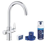 GROHE GROHE Blue Pure chrome mitigeur d'évier avec fonction filtre 30593000