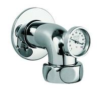 Grohe Grohe Coude de sortie 12444 déport 90 mm avec thermomètre 1 1/2"x5/4" chrome Quantité:1