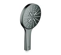 GROHE Pommeau de douche Rainshower SmartActive 130 - 3 jets - 9,5 l/min - Hard Graphite 26574A00
