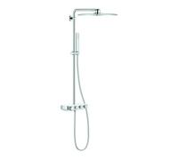 Grohe Grohe Duschsystem Euphoria SmartC 310 Cube D mit AP-Thermostat, Wandmontage, moon white Quantité:1