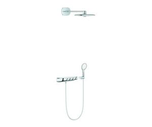 Grohe Grohe Duschsystem Rainshower SmartC 360Duo chromé, mitigeur thermostatique apparent, combinaison apparent/encastré Quantité:1