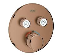 Grohe Grohe Ensemble complet Grohtherm Smartcontrol avec soleil, rond, encastré, UP-THM, 2 vannes d'arrêt Quantité:1