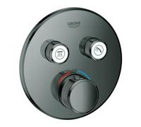 Grohe Grohe Ensemble complet Grohtherm Smartcontrol hd graphite, robinet, UP-THM, 2 vannes d'arrêt Quantité:1