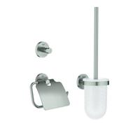 Grohe Grohe Ensemble WC Essentials 3 en 1, fixation dissimulée, Supersteel Quantité:1