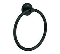 Grohe Grohe Essentials Anneau porte-serviettes fixation dissimulée, noir mat Quantité:1