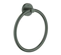 Grohe Grohe Essentials Anneau porte-serviettes, fixation murale, graphite dur brossé Quantité:1