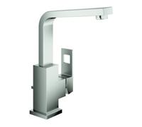 Grohe Grohe Eurocube Mitigeur lavabo 1/2", L, avec garniture de vidage, supersteel Quantité:1