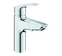 Grohe Grohe Eurosmart Mitigeur monocommande lavabo 1/2", M, avec vidage poussoir, bec court, chromé Quantité:1