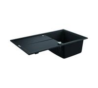 Grohe Grohe Évier encastrable composite K400 50-C 86/50 1.0 rev 86x50 cm, avec trop-plein, 1 bac, gris/noir Quantité:1