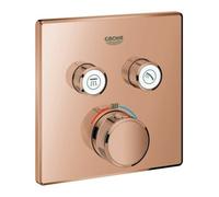 Grohe Grohe Fertigset Grohtherm Smartcontrol encastré UP-THM, 2 vannes d'arrêt, angle, warm sunset Quantité:1