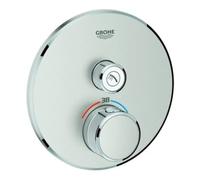Grohe Grohe Kit complet Grohtherm Smartcontrol superposé, rond, UP-THM, 1 vanne d'arrêt Quantité:1