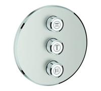 Grohe Grohe Kit complet Grohtherm Smartcontrol supersteel, rond, vanne encastrée 3 voies Quantité:1