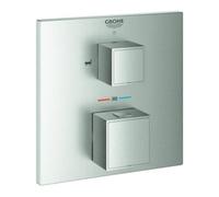 GROHE Mitigeur thermostatique encastré Grohtherm Cube 24155DC0 – inverseur 2 voies intégré, supersteel