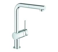 GROHE Mitigeur de cuisine Minta 32168000 – Bec en L pivotant 360°, douchette extractible – Chromé
