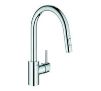 Grohe Grohe Mitigeur évier Concetto 1/2", bec haut, douchette extractible, chrome Quantité:1