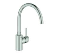 Grohe Grohe Mitigeur évier Concetto 1/2", bec haut, supersteel Quantité:1