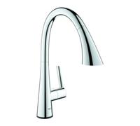 Grohe Grohe Mitigeur évier Zedra SmartC chromé, bec extractible, électrique, batterie Quantité:1