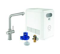 Grohe Blue kit de démarrage avec mitigeur de cuisine sur pied SuperSteel 31347DC3