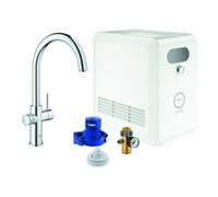 Grohe Blue kit de démarrage avec mitigeur de cuisine sur pied StarLight Chrome 31323002