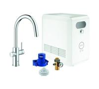 Grohe Blue kit de démarrage avec mitigeur de cuisine sur pied StarLight Chrome 31325002