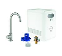 Grohe Blue kit de démarrage avec mitigeur de cuisine sur pied SuperSteel 31302DC2