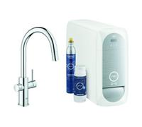 Grohe Grohe Mitigeur monotrou Blue Home c pour évier, bec C, démarreur K, bec M amovible Quantité:1