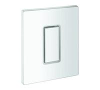 Grohe Grohe Plaque de recouvrement 42377 avec bouton-poussoir blanc alpin Quantité:1