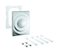 Grohe GROHE Plaque de recouvrement Surf chromée montage vertical horizontal 156 × 197 mm Quantité:1