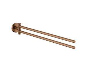 Grohe Grohe Porte-serviettes Essentials 2 bras, pivotant, 43,9 cm, blanc solaire structuré Quantité:1