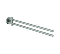 Grohe Grohe Porte-serviettes Essentials 43,9 cm, 2 bras, pivotant, supersteel Quantité:1