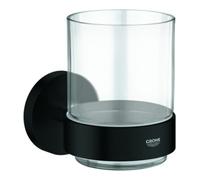 Essentials verre en cristal avec support, noir mat (G1022562430)